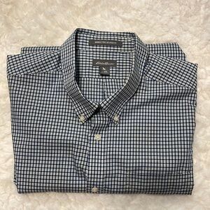 Eddie Bauer NWOT men’s wrinkle free RELAXED fit button down plaid shirt 2XL
